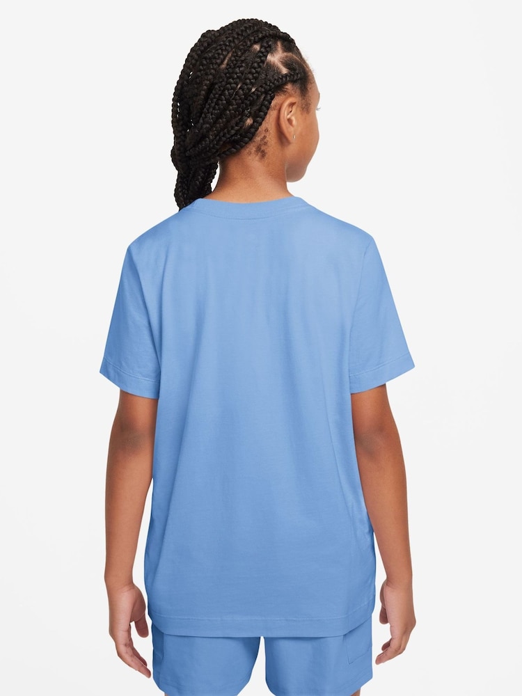 Nike Football Blue Futura HBR T-Shirt - Image 2 of 3 Nike Football Blue Futura HBR T-Shirt - Image 2 of 3