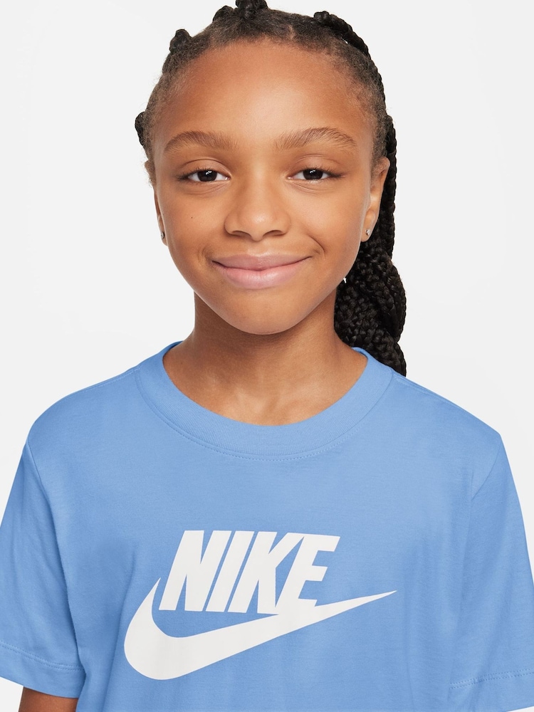 Nike Football Blue Futura HBR T-Shirt - Image 3 of 3 Nike Football Blue Futura HBR T-Shirt - Image 3 of 3