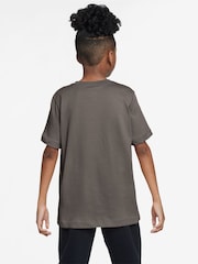 Nike Stone Grey Short Sleeve Club T-Shirt - Image 2 of 3
