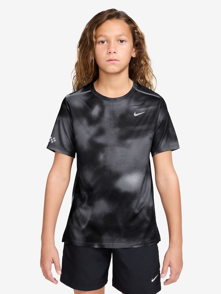 Nike Miler Dri-FIT trumpų rankovių treniruočių marškinėliai - 1 paveikslėlis iš 3