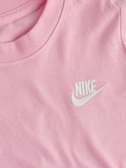 Nike Pink Rise Short Sleeve Club T-Shirt - Image 7 of 7
