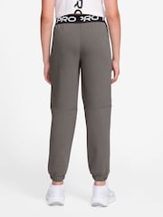 Nike Stone Grey Pro Dri-Fit Fleece Joggers - Image 2 of 3