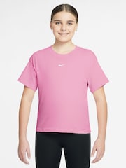 Nike Pink Rise Sportswear Boxy T-Shirt - Image 1 of 3