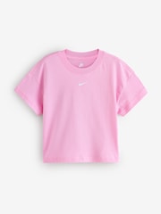 Nike Pink Rise Sportswear Boxy T-Shirt - Image 6 of 8
