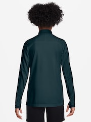 Nike Midnight Spruce Green Dri-FIT Academy 25 Half Zip Drill Top - Image 2 of 3