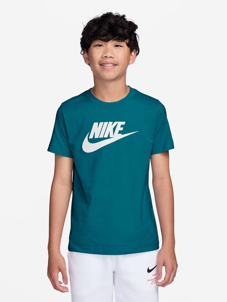Nike Bright Spruce Green Futura HBR T-Shirt - Image 1 of 3 Nike Bright Spruce Green Futura HBR T-Shirt - Image 1 of 3