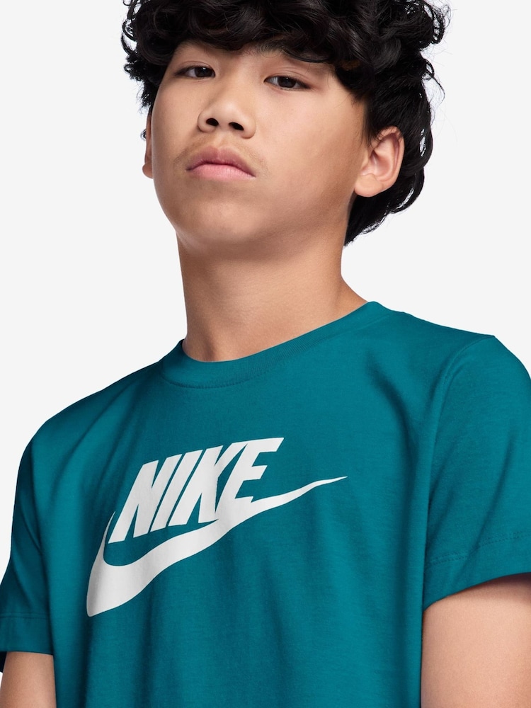 Nike Bright Spruce Green Futura HBR T-Shirt - Image 3 of 3 Nike Bright Spruce Green Futura HBR T-Shirt - Image 3 of 3