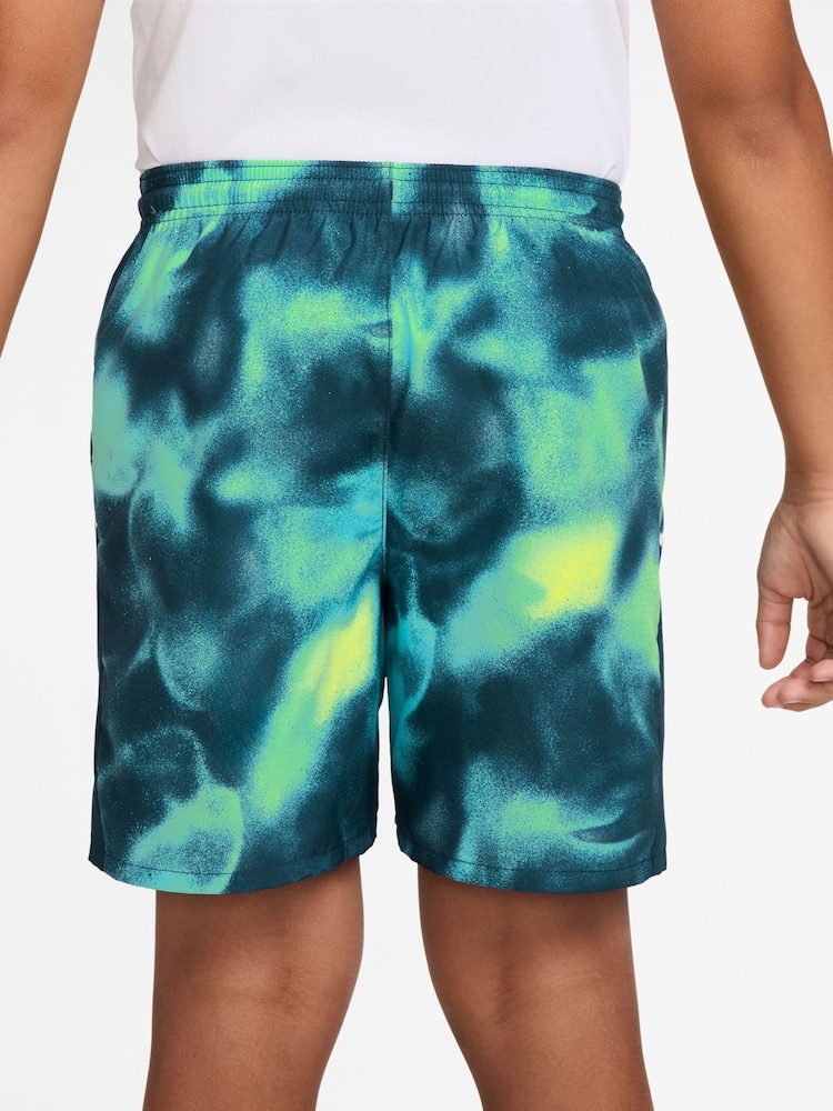 Nike Bright Spruce Green Dri-FIT Miler Printed Shorts - Image 2 of 4