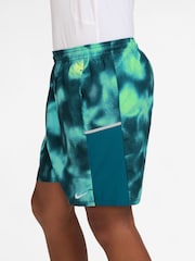 Nike Bright Spruce Green Dri-FIT Miler Printed Shorts - Image 3 of 4
