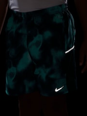 Nike Bright Spruce Green Dri-FIT Miler Printed Shorts - Image 6 of 6