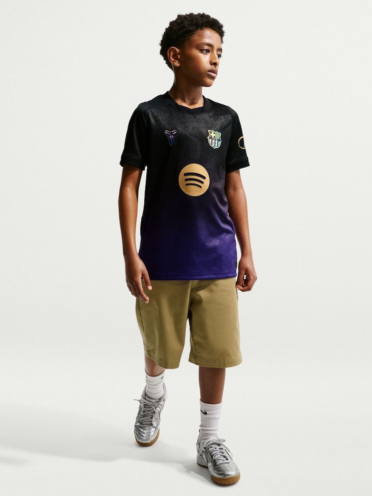 Nike Bold Berry FC Barcelona Youth Strike T-Shirt - Image 1 of 6 Nike Bold Berry FC Barcelona Youth Strike T-Shirt - Image 1 of 6