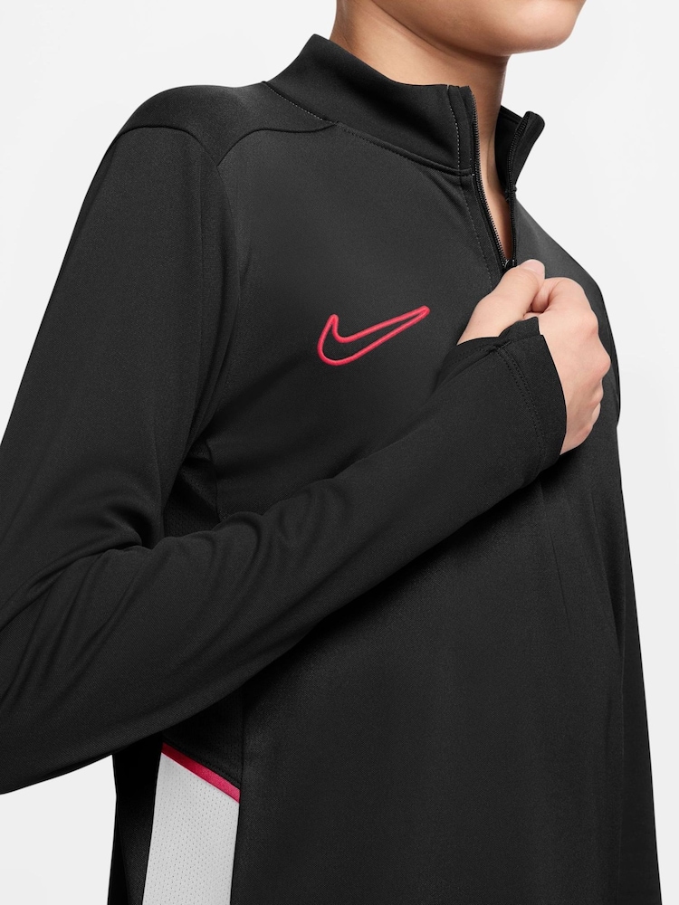 Nike Wolf Grey Dri-FIT Academy 25 Half Zip Drill Top - Image 3 of 3 Nike Wolf Grey Dri-FIT Academy 25 Half Zip Drill Top - Image 3 of 3