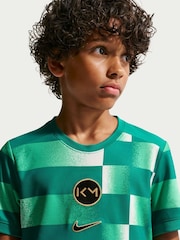 Nike Rio Teal Kylian MbappÃ© Academy Dri-FIT Short-Sleeve Football T-Shirt - Image 1 of 3