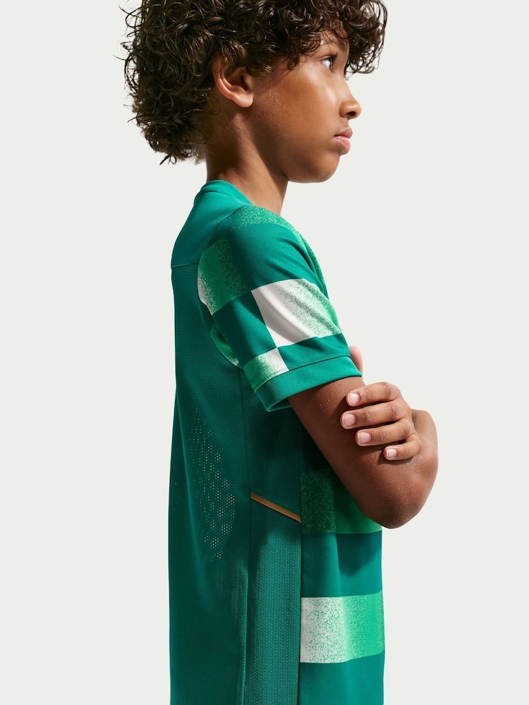 Nike Rio Teal Kylian MbappÃ© Academy Dri-FIT Short-Sleeve Football T-Shirt - Image 3 of 3