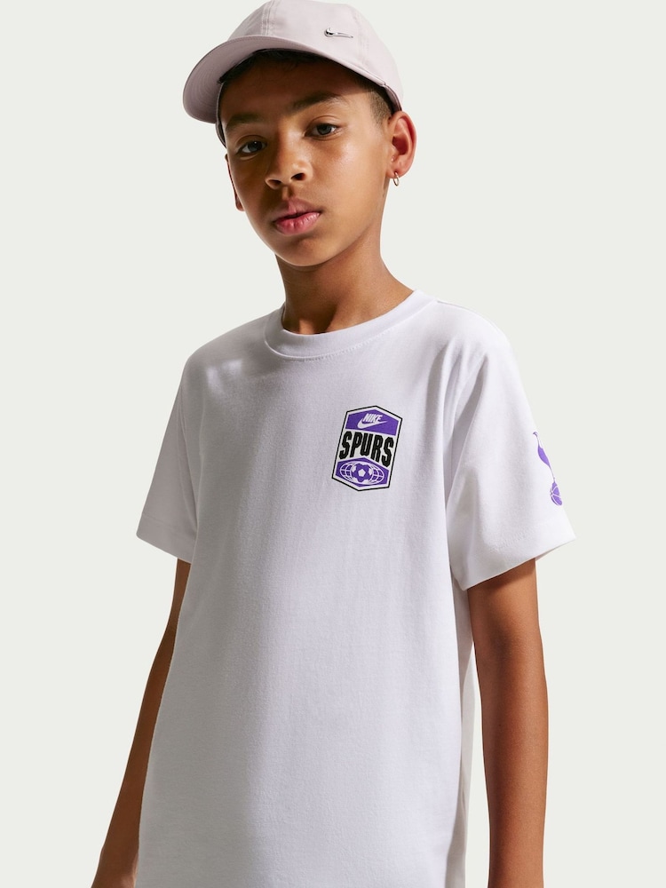 Nike White Tottenham Hotspur Football Club Unisex Nike Premier T-Shirt - Image 1 of 4 Nike White Tottenham Hotspur Football Club Unisex Nike Premier T-Shirt - Image 1 of 4