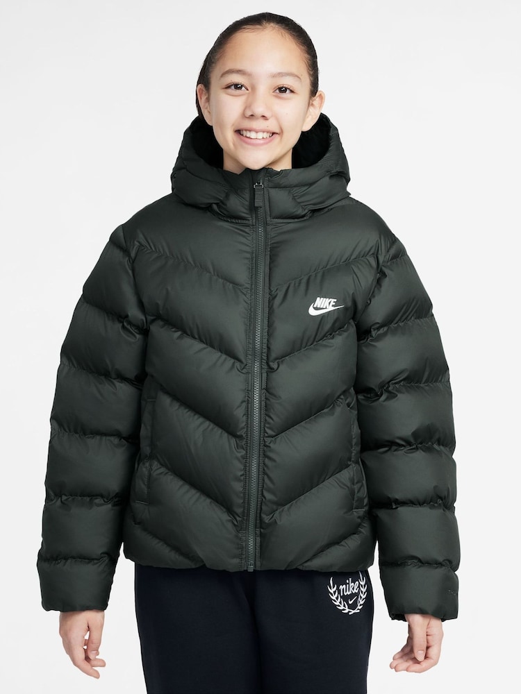 Nike Camo Green Padded Puffer Jacket - Image 1 of 3 Nike Camo Green Padded Puffer Jacket - Image 1 of 3