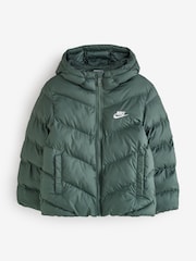 Nike Camo Green Padded Puffer Jacket - Image 5 of 9