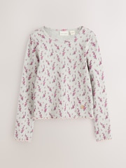 Laura Ashley Long Sleeve Ribbed T-Shirts 3 Pack - Bild 3 von 9