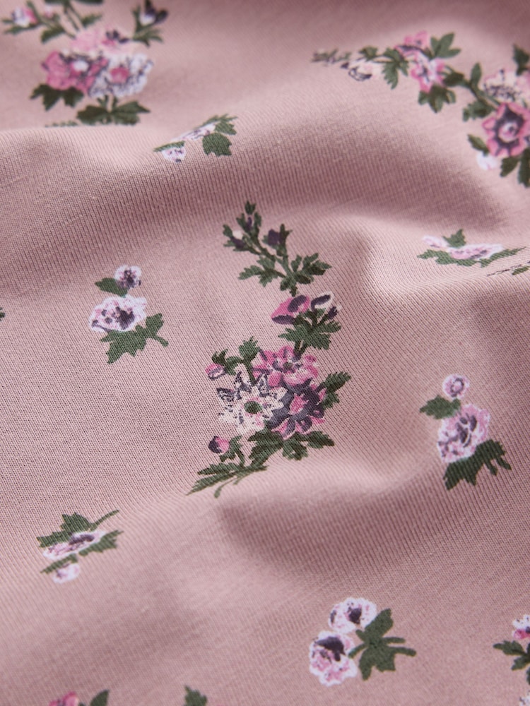 Laura Ashley Purple Embroidered Mock Sweatshirt and Leggings Set - Image 12 of 12