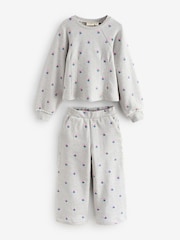 Laura Ashley Grey Floral Sweatshirt and Joggers Set - Image 7 of 12