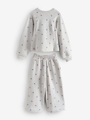 Laura Ashley Grey Floral Sweatshirt and Joggers Set - Image 8 of 12