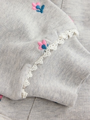 Laura Ashley Grey Floral Sweatshirt and Joggers Set - Image 9 of 12
