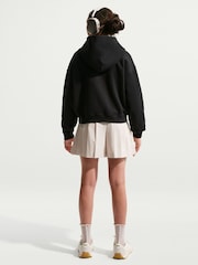 Nike Black Studio Fleece Zip Through Hoodie - Image 4 of 5