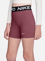 Nike Pink Smoke 5 Inch Dri-FIT Pro Shorts - Image 2 of 4