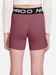 Nike Pink Smoke 5 Inch Dri-FIT Pro Shorts - Image 3 of 4