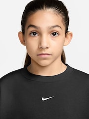 Nike Black Studio Fleece Oversized Crew Sweatshirt - Image 3 of 3