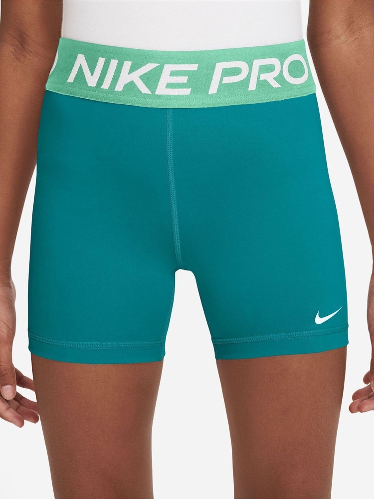 Nike Energy Green 3 Inch Dri-FIT Pro Shorts - Image 1 of 4 Nike Energy Green 3 Inch Dri-FIT Pro Shorts - Image 1 of 4