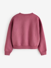 Nike Pink Smoke Studio Fleece Oversized Boxy Sweatshirt - Image 6 of 7