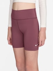 Nike Pink Smoke Dri-FIT One 5 Inch Bike Shorts - Image 3 of 4