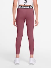 Nike Pink Smoke Pro Mid-Rise Leggings - Image 2 of 3