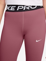 Nike Pink Smoke Pro Mid-Rise Leggings - Image 3 of 3