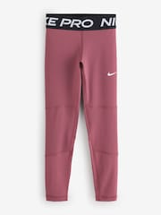 Nike Pink Smoke Pro Mid-Rise Leggings - Image 5 of 9