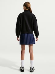 Nike Black Studio Fleece Oversized 1/2 Zip Sweatshirt - Image 4 of 6