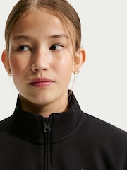 Nike Black Studio Fleece Oversized 1/2 Zip Sweatshirt - Image 6 of 6
