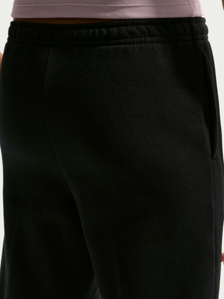 Nike Black Studio Fleece Wide Leg Joggers - Image 5 of 5