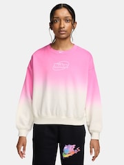 Nike Sail White Boxy Crew Neck Sweatshirt - Image 1 of 3