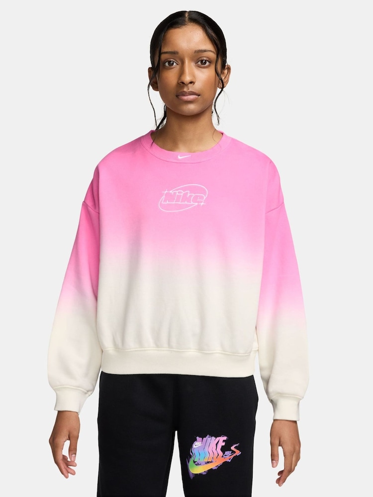 Nike Sail White Boxy Crew Neck Sweatshirt - Image 1 of 3 Nike Sail White Boxy Crew Neck Sweatshirt - Image 1 of 3