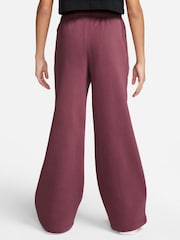 Nike Pink Smoke Studio Fleece Wide Leg Joggers - Image 2 of 3
