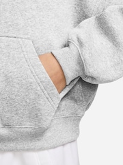 Nike Birch White Studio Fleece Oversized 1/2 Zip Sweatshirt - Image 3 of 3