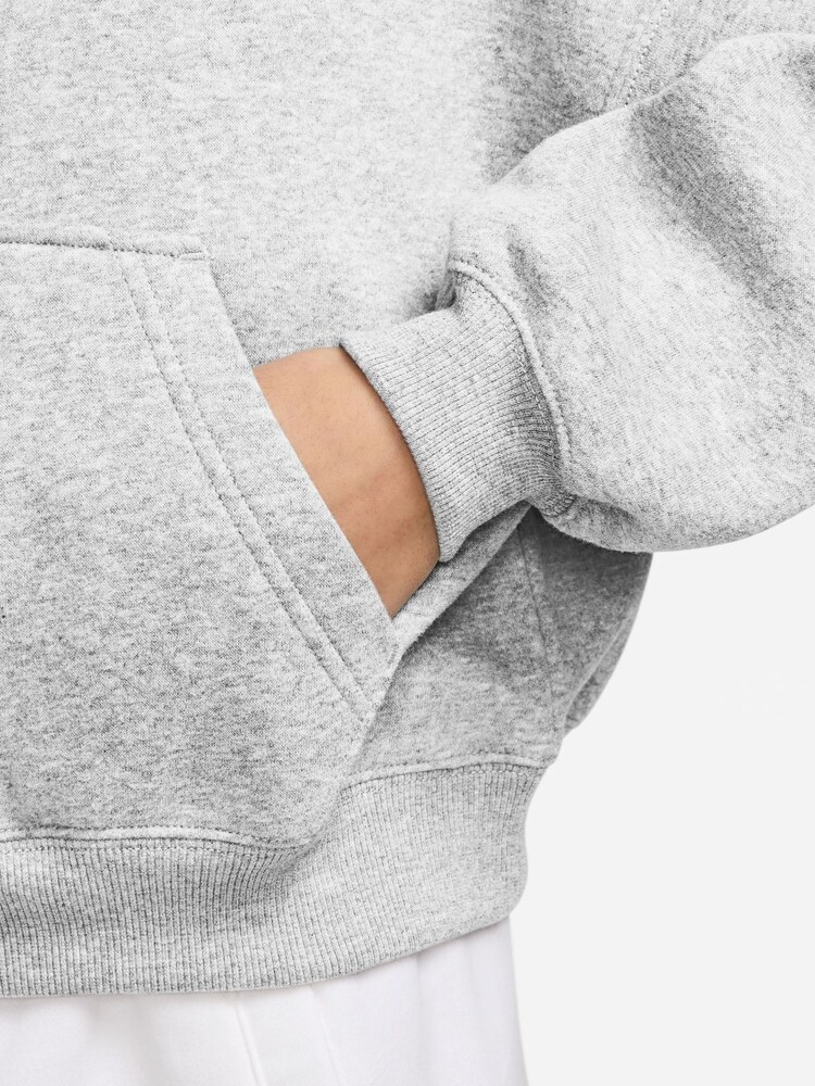 Nike Birch White Studio Fleece Oversized 1/2 Zip Sweatshirt - Image 3 of 3 Nike Birch White Studio Fleece Oversized 1/2 Zip Sweatshirt - Image 3 of 3