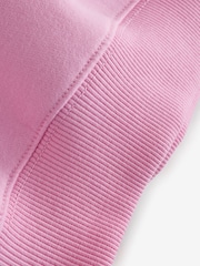 Nike Pink Rise Studio Fleece Oversized Crew Sweatshirt - Image 9 of 9