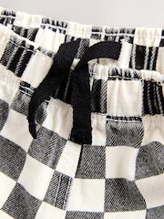 Black / White Checkerboard Pull On Wide Trousers (3mths-7yrs) - Image 8 of 9