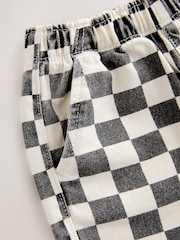 Black / White Checkerboard Pull On Wide Trousers (3mths-7yrs) - Image 9 of 9