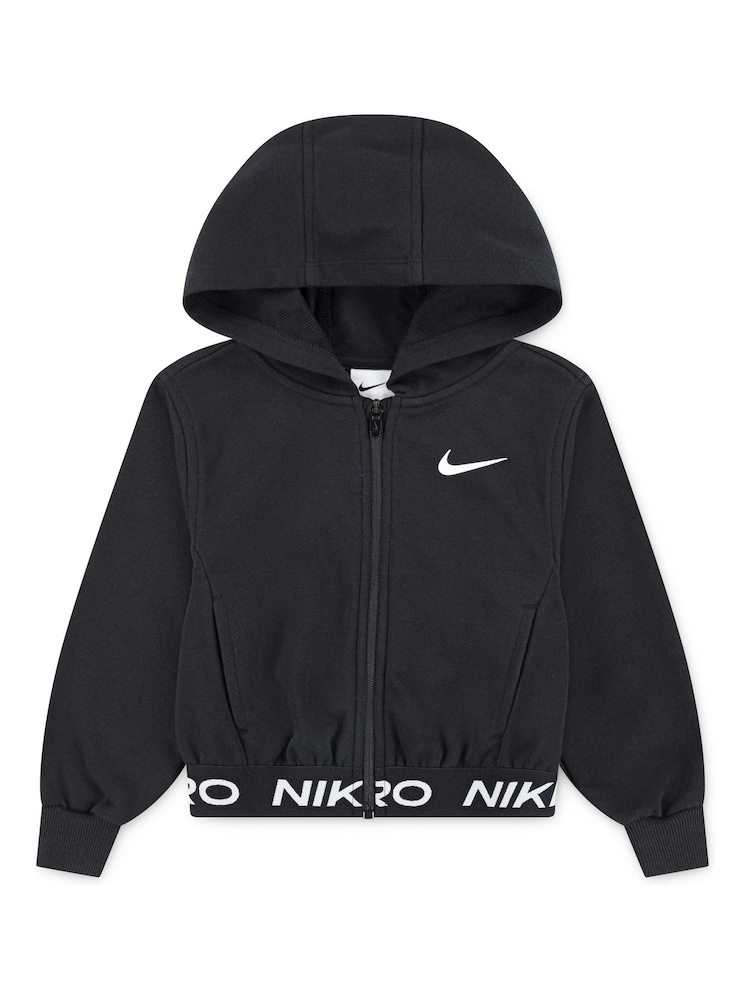 Nike Black Kids Essentials Full-Zip French Terry Hoodie - Image 1 of 4