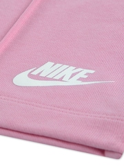 Nike Pink Kids Girls Retro French Terry Tracksuit - Image 4 of 4