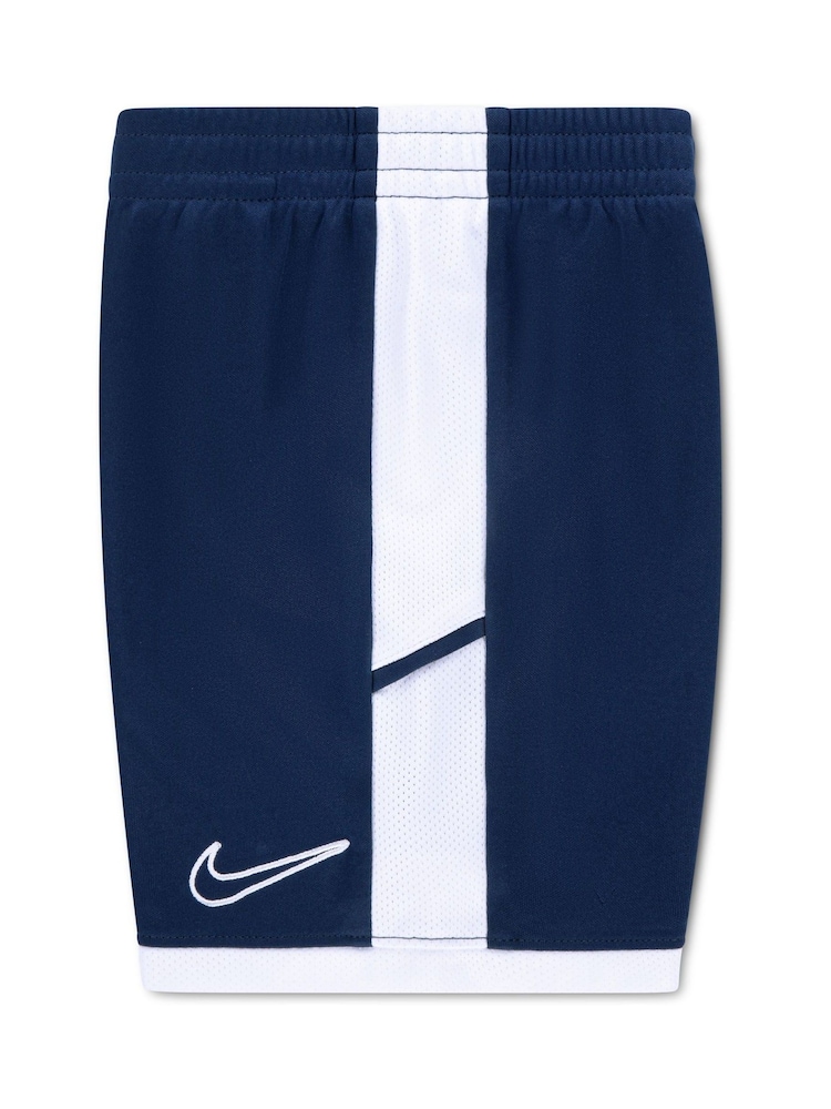 Nike Navy/White Dri-FIT Academy T-Shirt and Shorts Set - Image 4 of 4 Nike Navy/White Dri-FIT Academy T-Shirt and Shorts Set - Image 4 of 4
